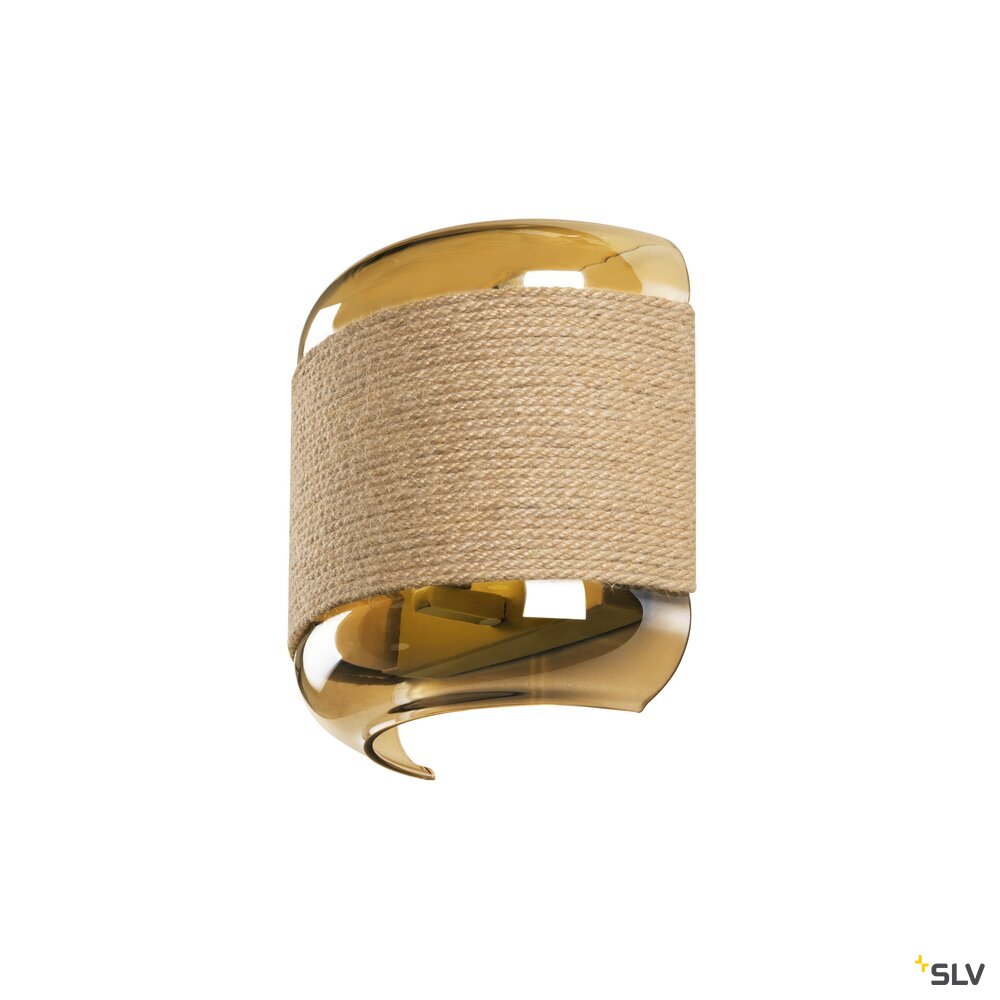 SLV PANTILO ROPE, wall-mounted light, other, 1x max. 15W G9, gold 1007595