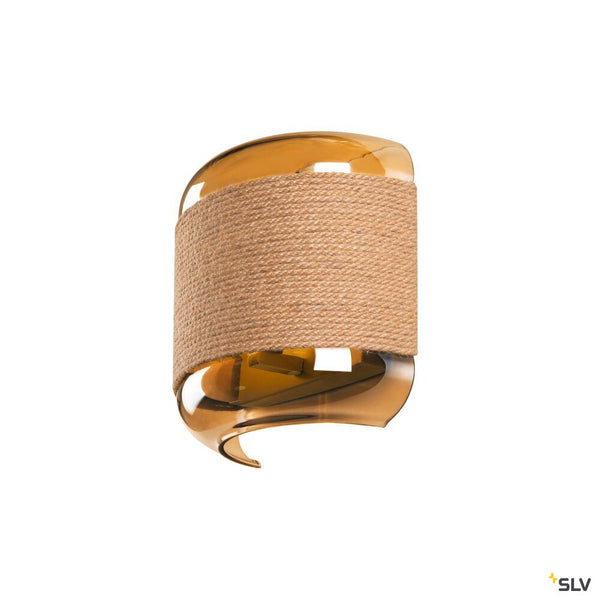 SLV PANTILO ROPE, wall-mounted light, other, 1x max. 15W G9, gold 1007595