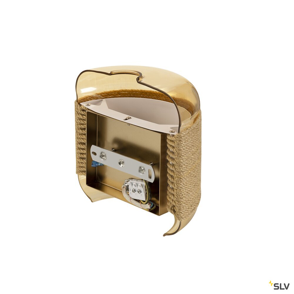 SLV PANTILO ROPE, wall-mounted light, other, 1x max. 15W G9, gold 1007595