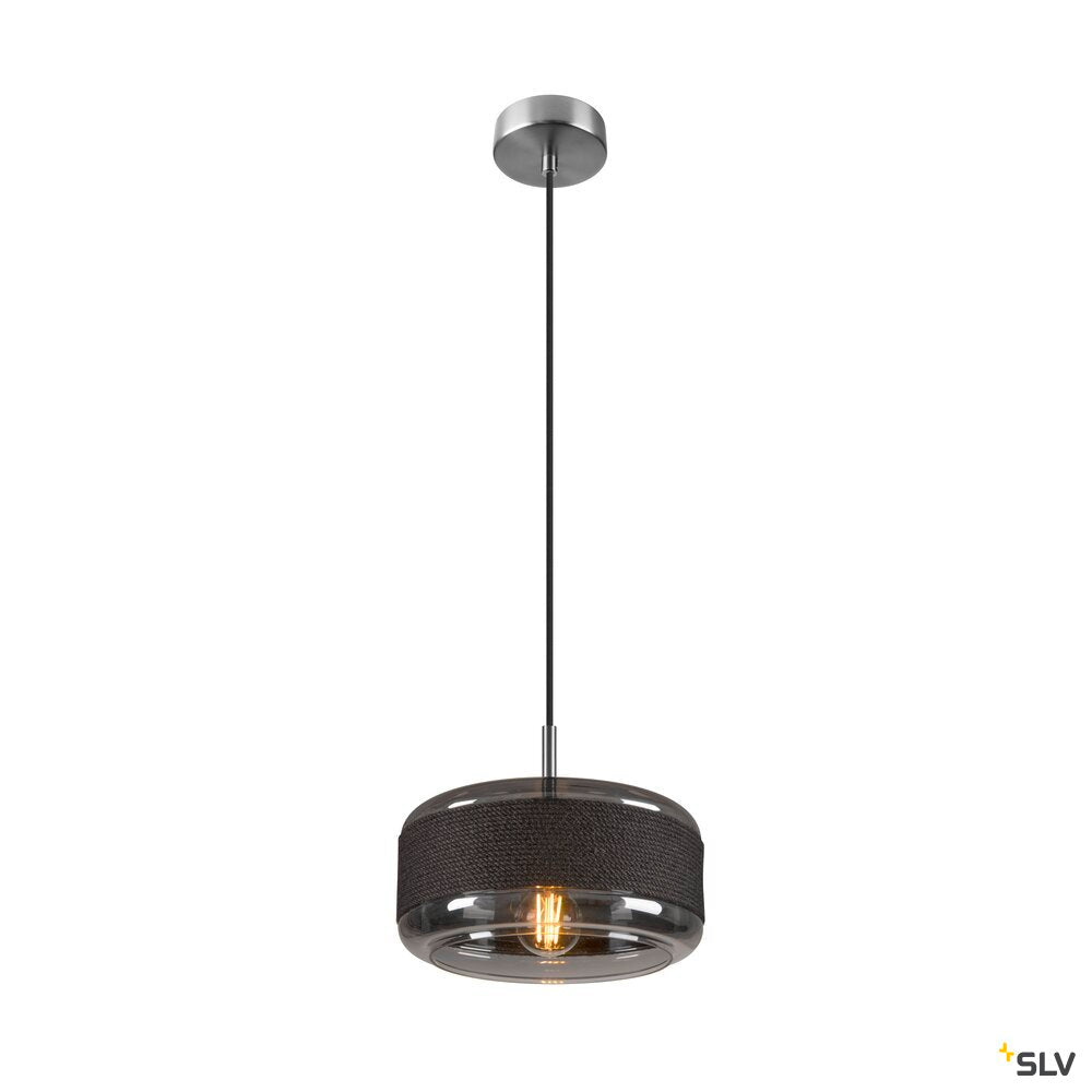 SLV PANTILO ROPE 27, pendant light, 250cm, E27, 15W, silver 1007598
