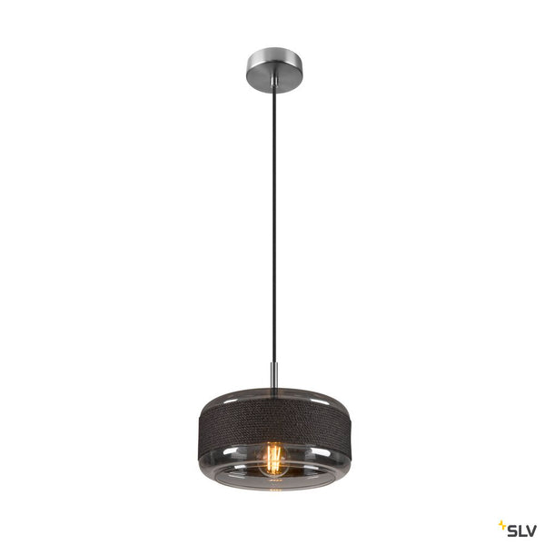SLV PANTILO ROPE 27, pendant light, 250cm, E27, 15W, silver 1007598