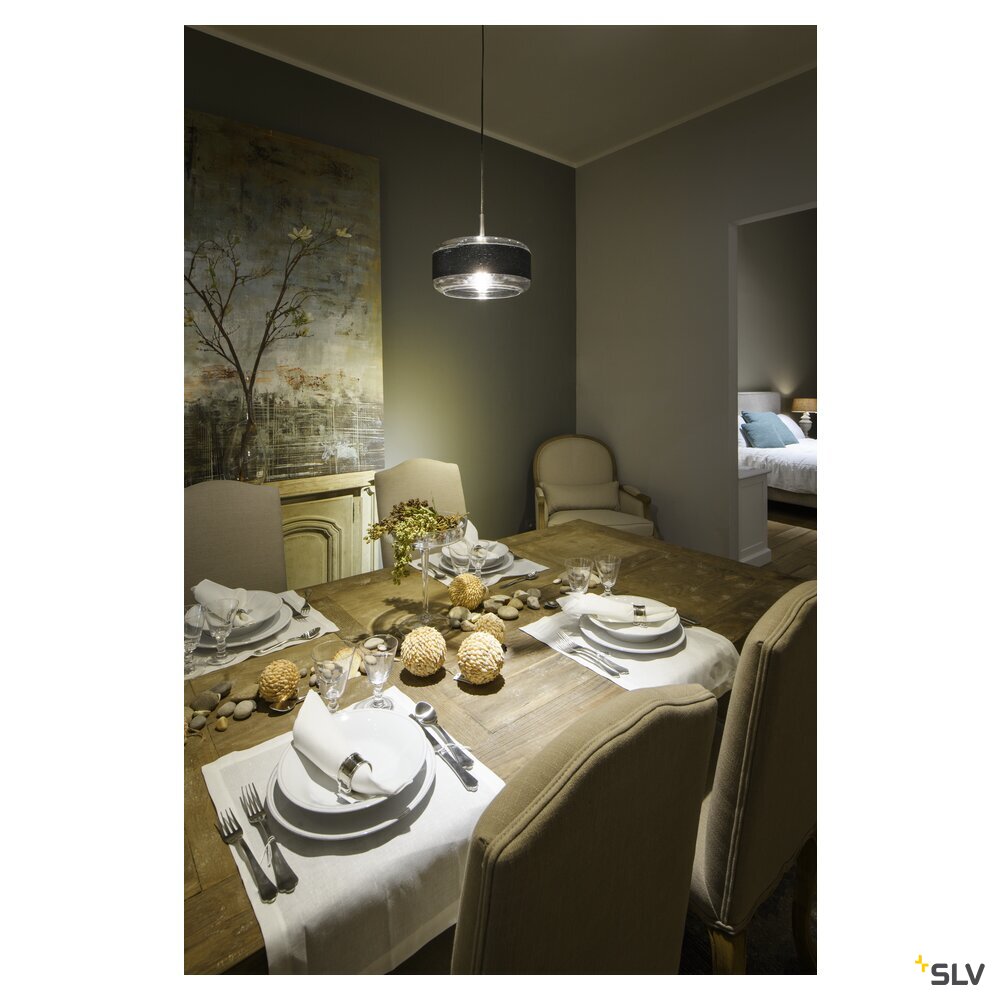 SLV PANTILO ROPE 27, pendant light, 250cm, E27, 15W, silver 1007598