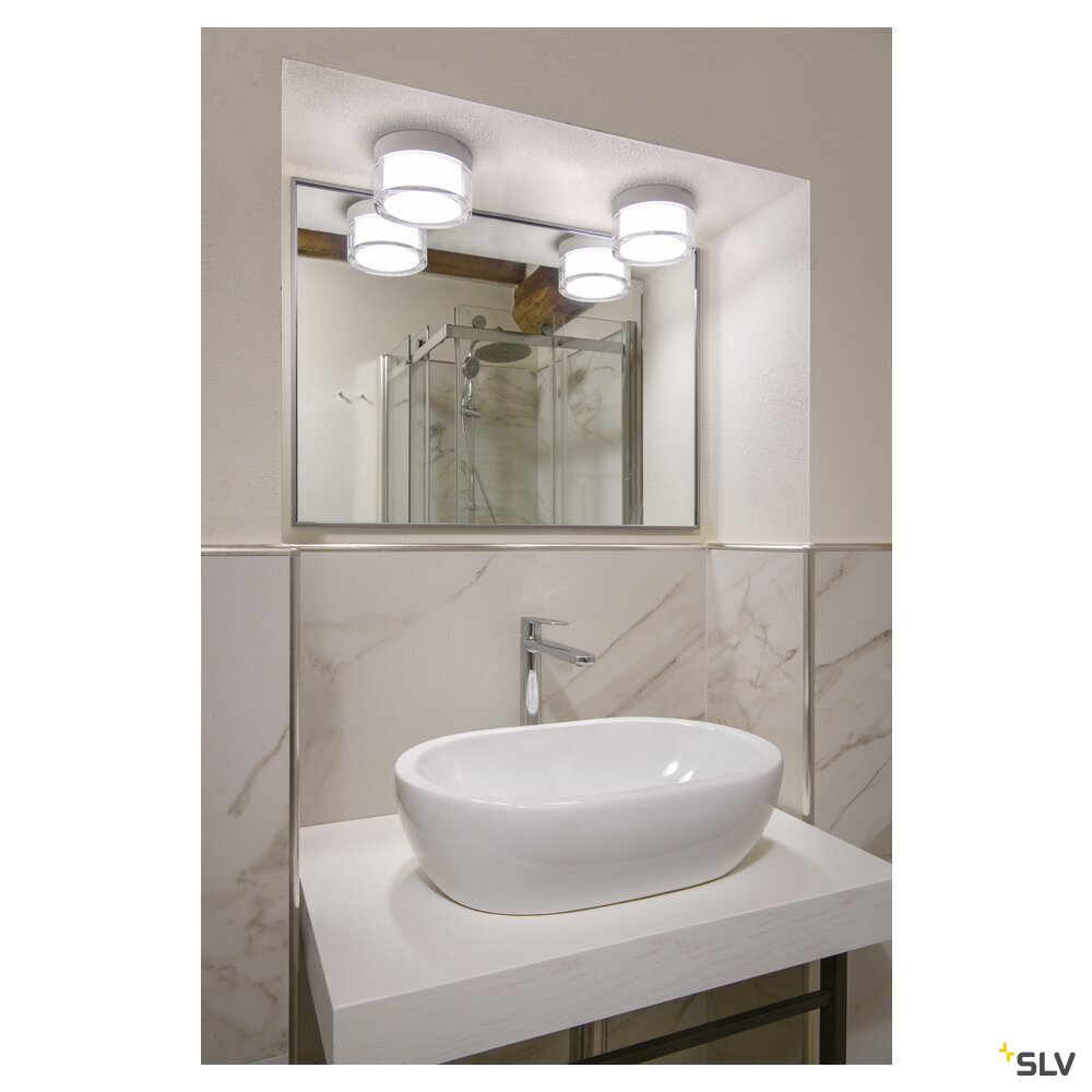 SLV CYFT, wall- and ceiling-mounted light, 2700/3000/4000K, 6.5W, PHASE, black 1007608