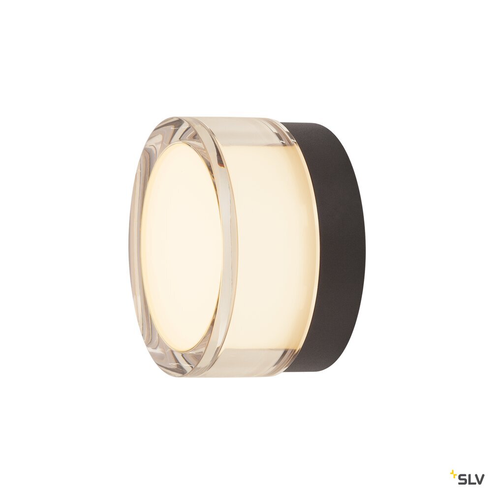 SLV CYFT, wall- and ceiling-mounted light, 2700/3000/4000K, 6.5W, PHASE, black 1007608