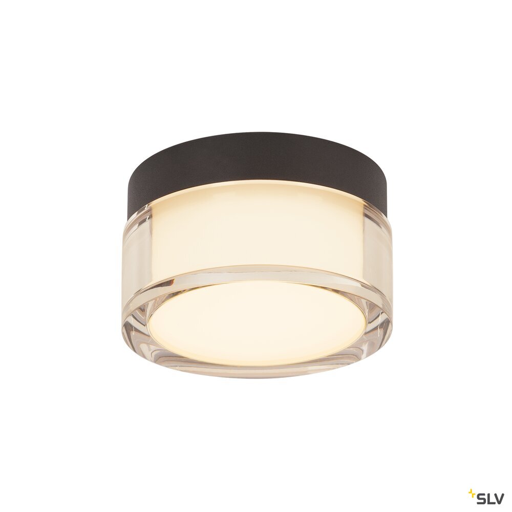 SLV CYFT, wall- and ceiling-mounted light, 2700/3000/4000K, 6.5W, PHASE, black 1007608