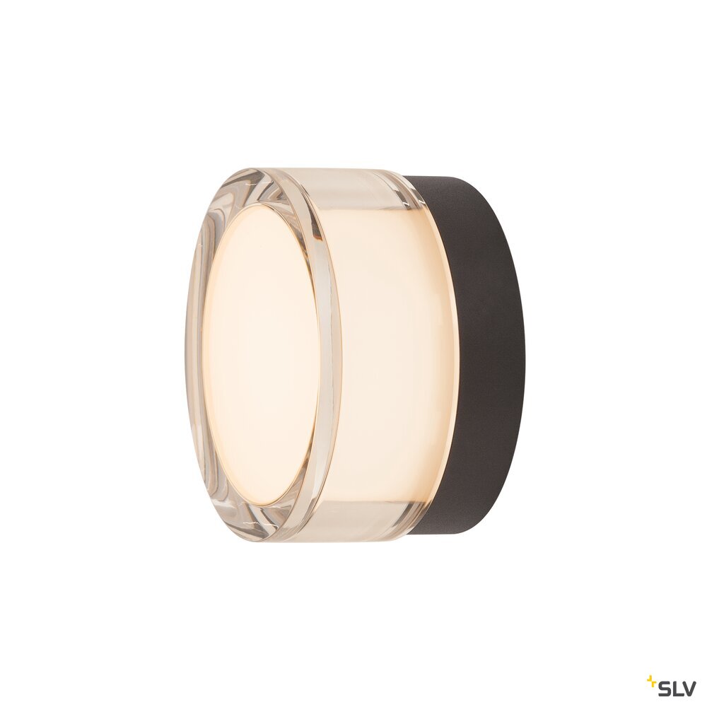 SLV CYFT, wall- and ceiling-mounted light, 2700/3000/4000K, 6.5W, PHASE, black 1007608
