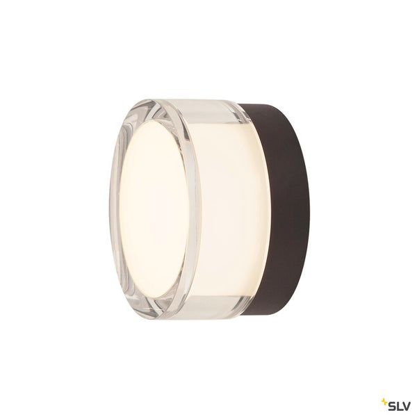 SLV CYFT, wall- and ceiling-mounted light, 2700/3000/4000K, 6.5W, PHASE, black 1007608