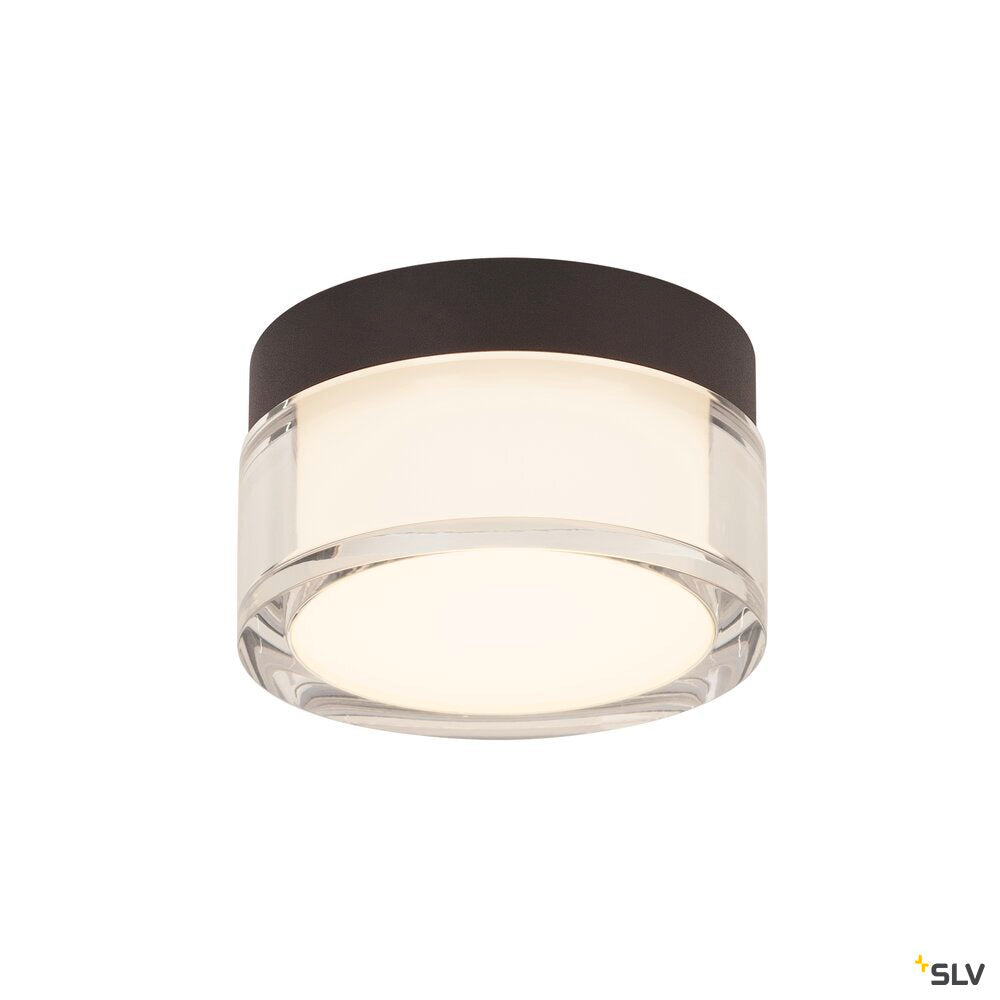 SLV CYFT, wall- and ceiling-mounted light, 2700/3000/4000K, 6.5W, PHASE, black 1007608
