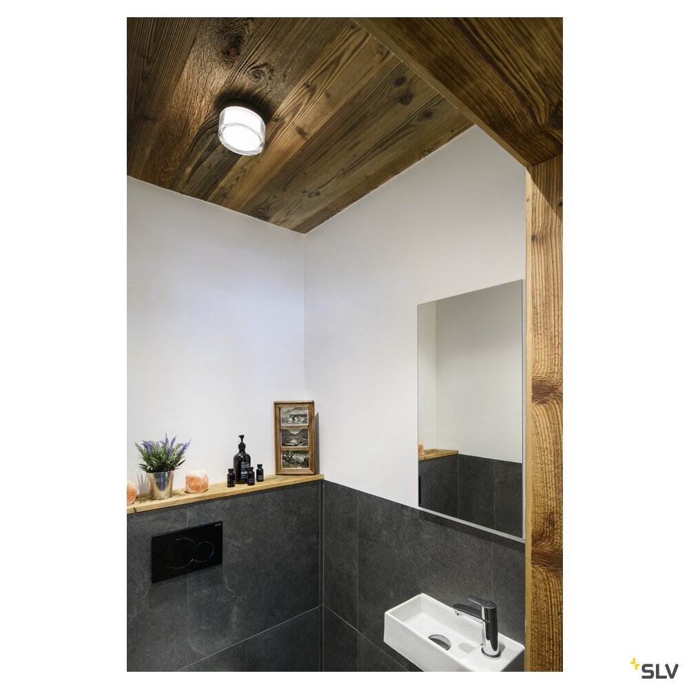 SLV CYFT, wall- and ceiling-mounted light, 2700/3000/4000K, 6.5W, PHASE, black 1007608