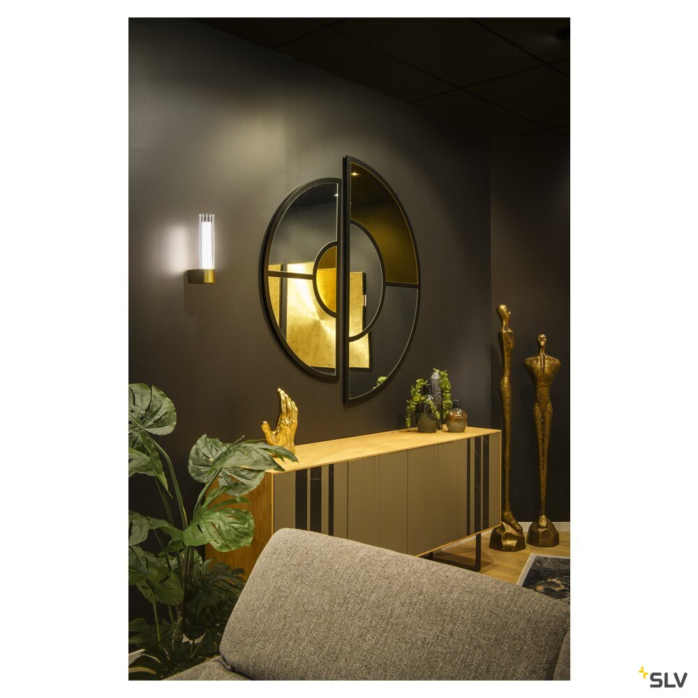SLV LYGANT single, wall-mounted light, 3000K, 8W, brass 1007612