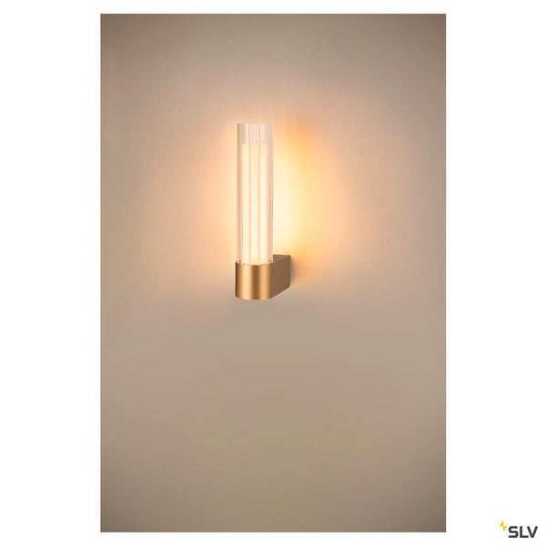 SLV LYGANT single, wall-mounted light, 3000K, 8W, brass 1007612