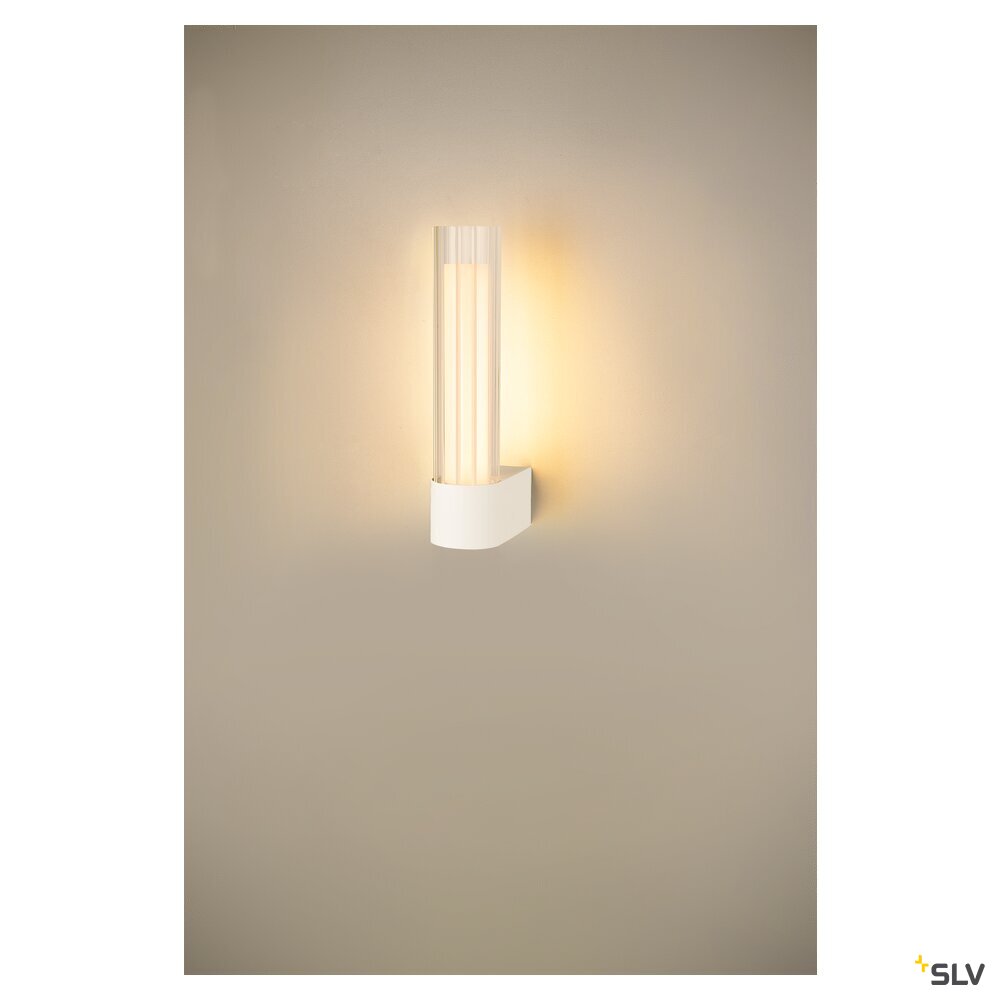 SLV LYGANT single, wall-mounted light, 3000K, 8W, white 1007613