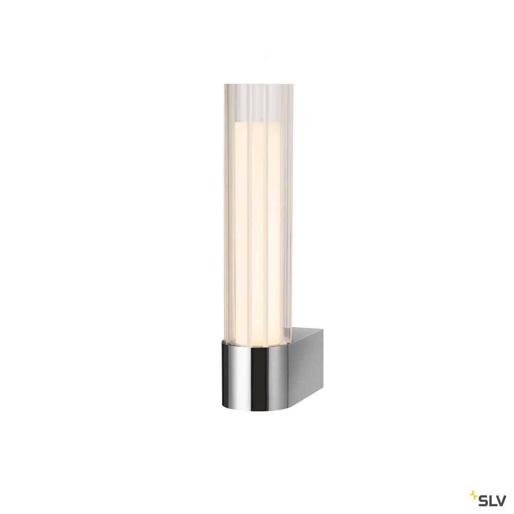 SLV LYGANT single, wall-mounted light, 3000K, 8W, chrome 1007615