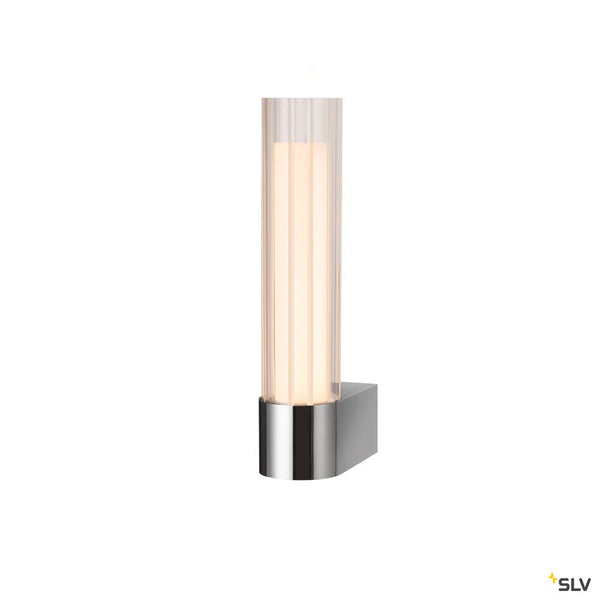 SLV LYGANT single, wall-mounted light, 3000K, 8W, chrome 1007615