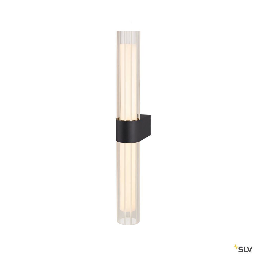 SLV LYGANT double, wall-mounted light, 3000K, 11W, black 1007618