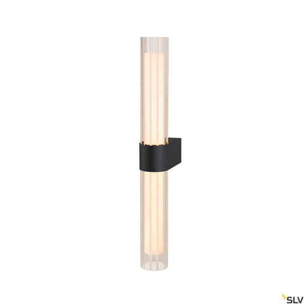 SLV LYGANT double, wall-mounted light, 3000K, 11W, black 1007618
