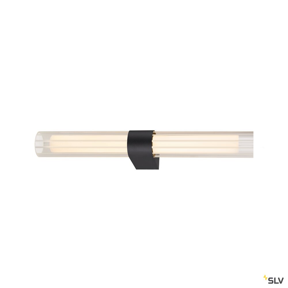 SLV LYGANT double, wall-mounted light, 3000K, 11W, black 1007618