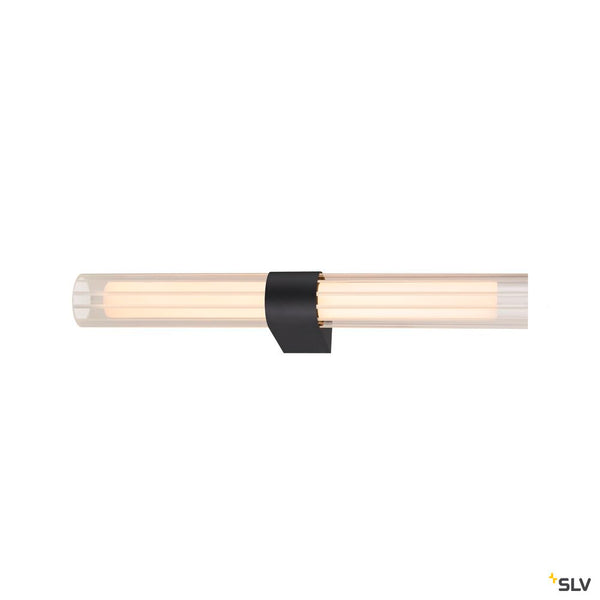 SLV LYGANT double, wall-mounted light, 3000K, 11W, black 1007618