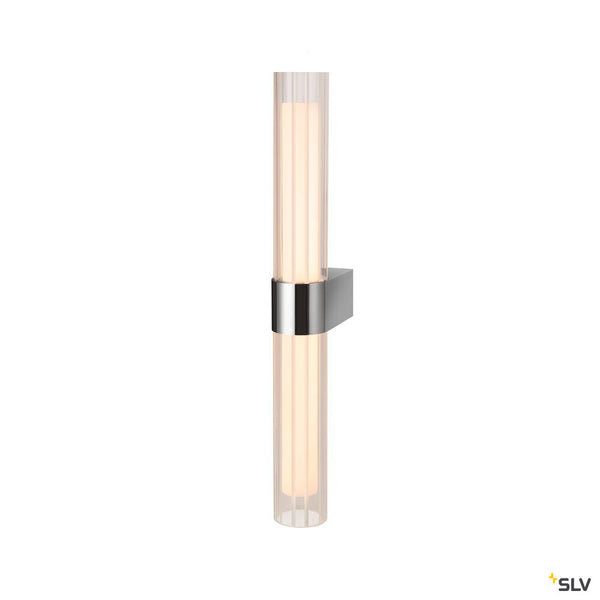 SLV LYGANT double, wall-mounted light, 3000K, 11W, chrome 1007619