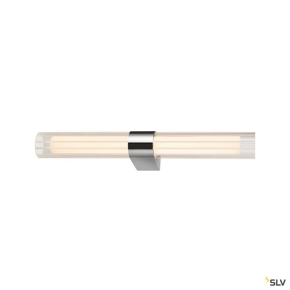 SLV LYGANT double, wall-mounted light, 3000K, 11W, chrome 1007619