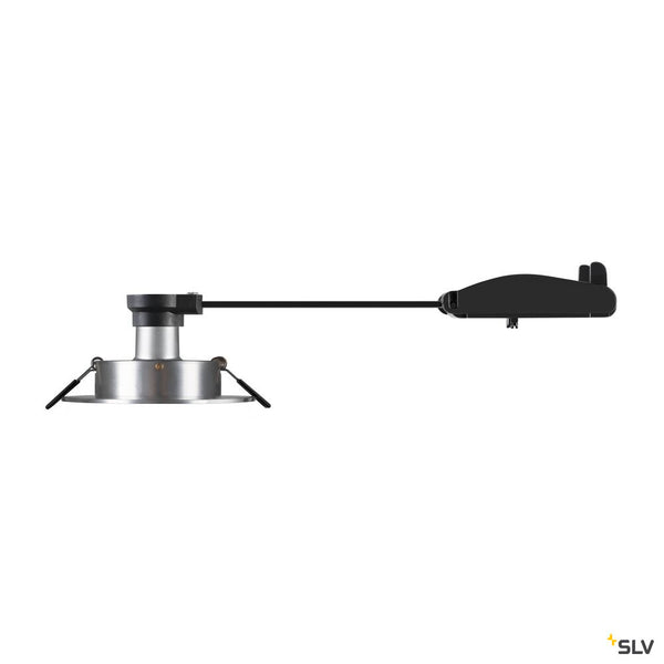 SLV NEW TRIA® 75 XL, recessed ceiling light, round, max. 10W , GU10, aluminium 1007626
