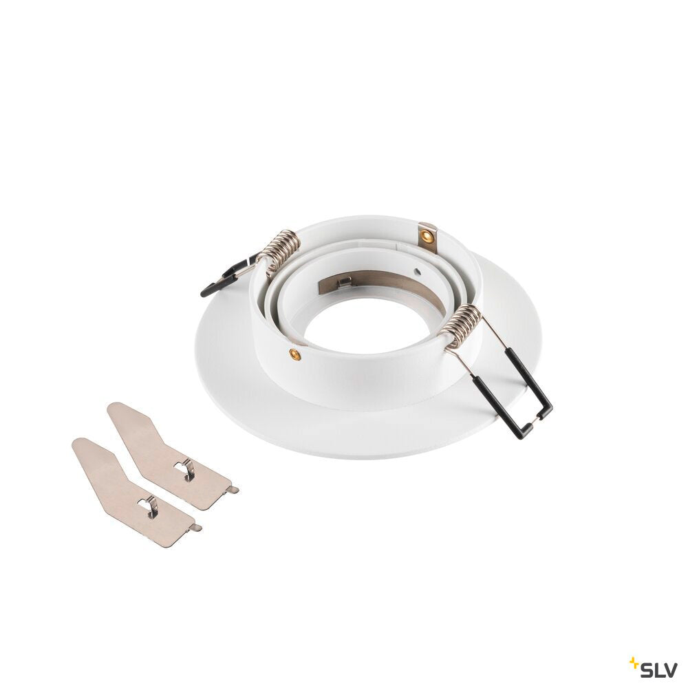 SLV NEW TRIA® 75 XL, ceiling installation ring, D: 11 H: 2.6 cm, IP20, white 1007630