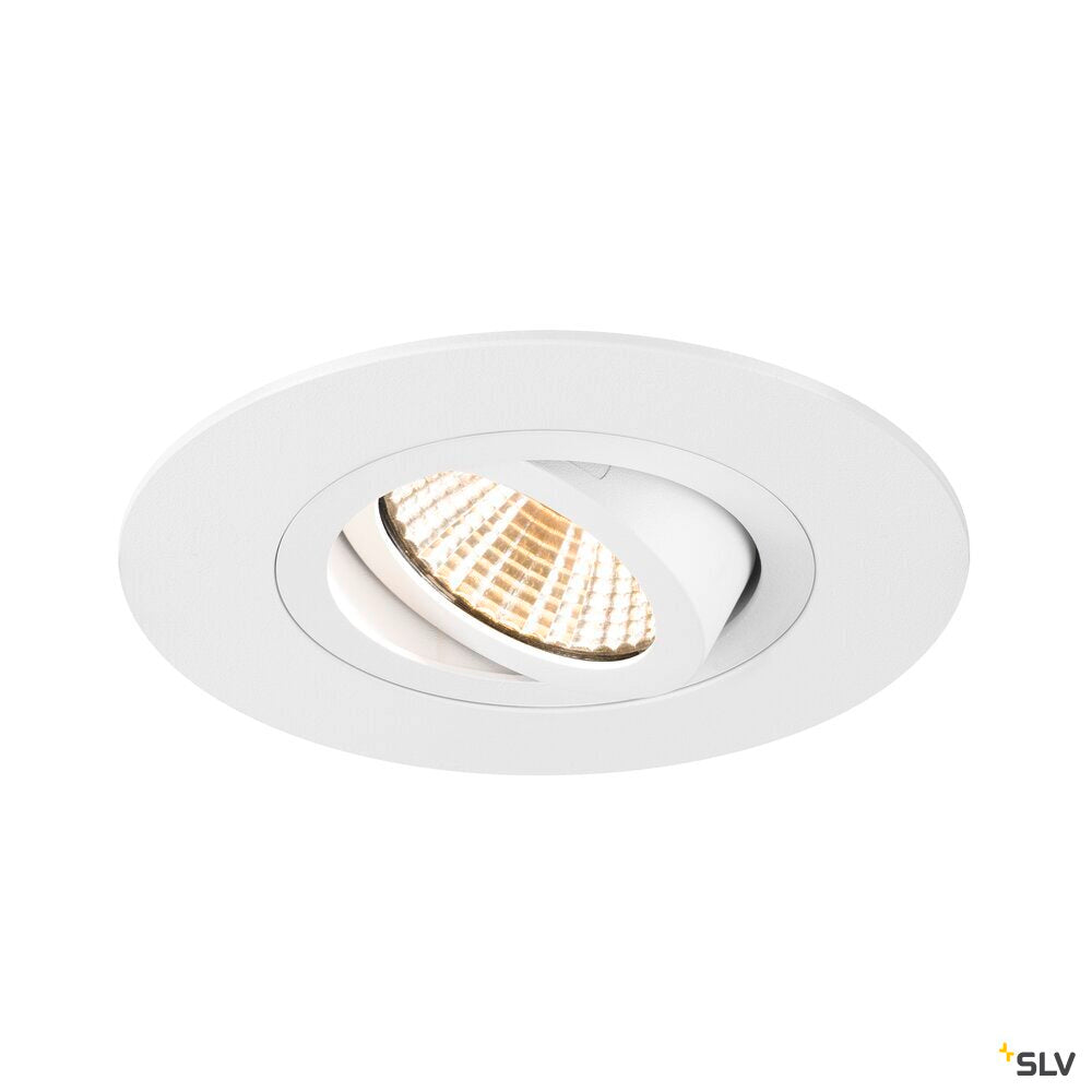 SLV NEW TRIA® 75 XL, ceiling installation ring, D: 11 H: 2.6 cm, IP20, white 1007630