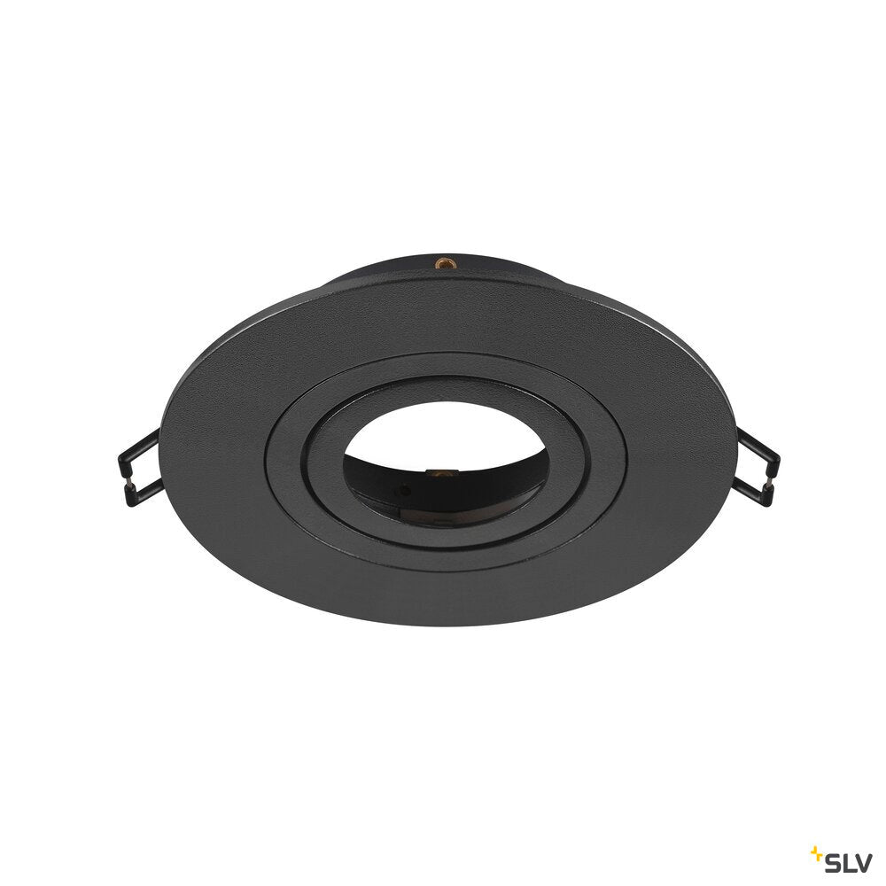 SLV NEW TRIA® 75 XL, ceiling installation ring, D: 11 H: 2.6 cm, IP20, black 1007631