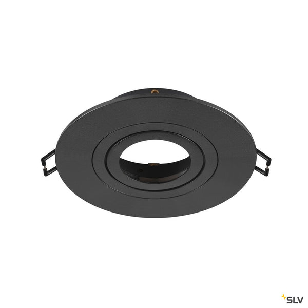 SLV NEW TRIA® 75 XL, ceiling installation ring, D: 11 H: 2.6 cm, IP20, black 1007631
