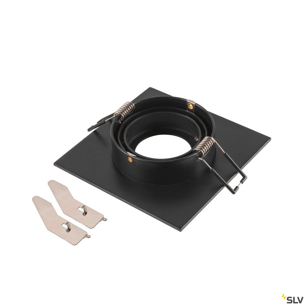 SLV NEW TRIA® 75 XL, ceiling installation ring, L: 11 W: 11 H: 2.6 cm, black 1007635