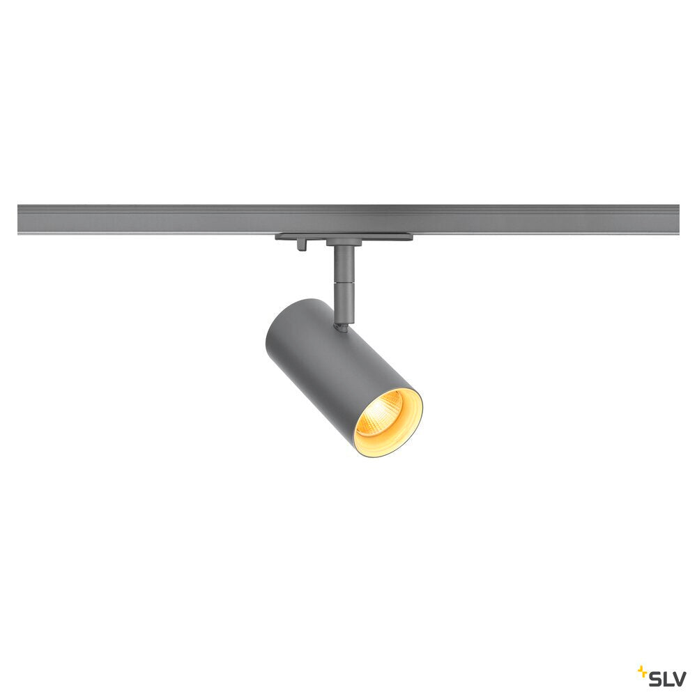 SLV NOBLO Track SPOT,  3000K, 6W, trailing-edge dimmable, 32°, Silver grey 1007643