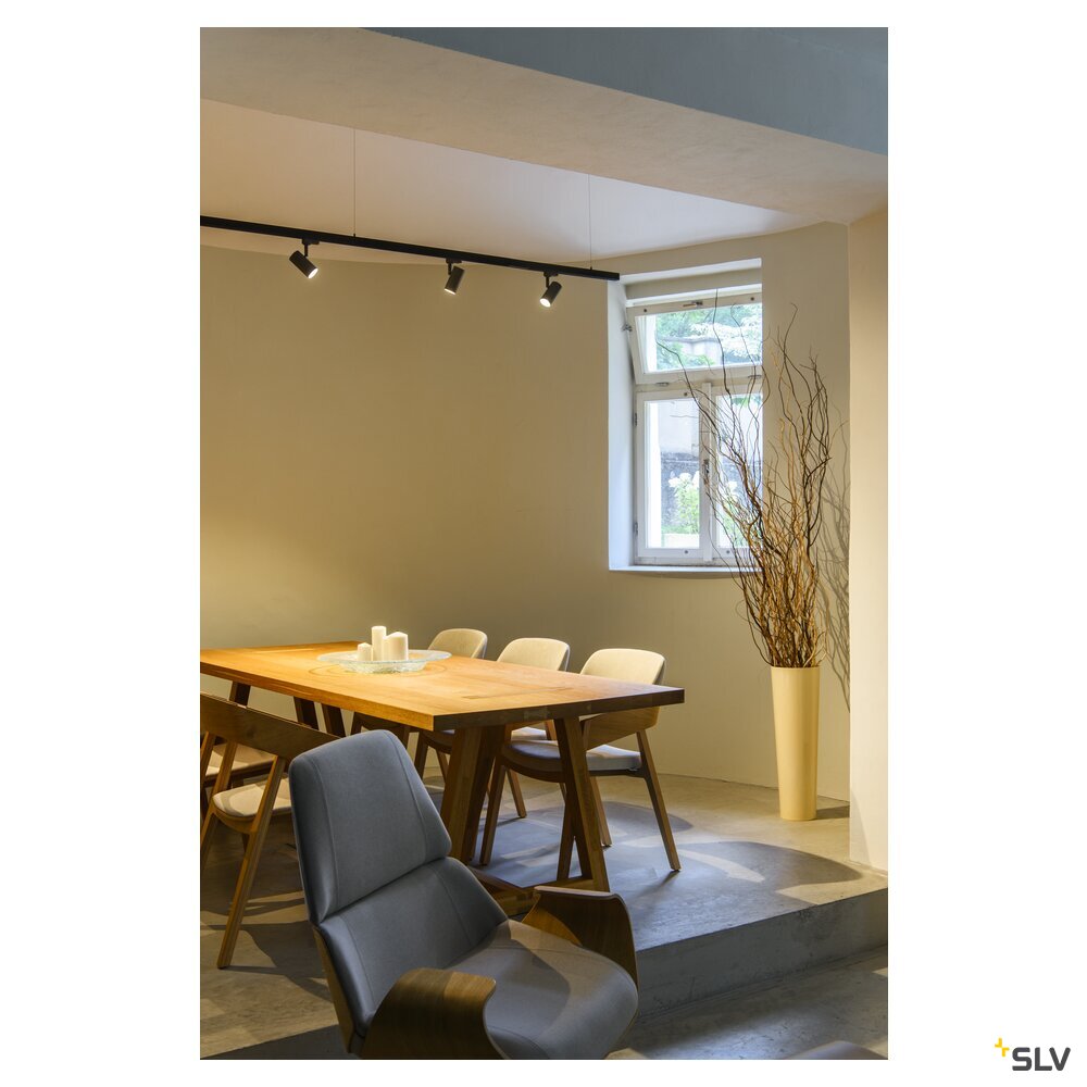 SLV NOBLO Track SPOT, 3 circuit 2700K, 6W, trailing-edge dimmable, 32°, black 1007644