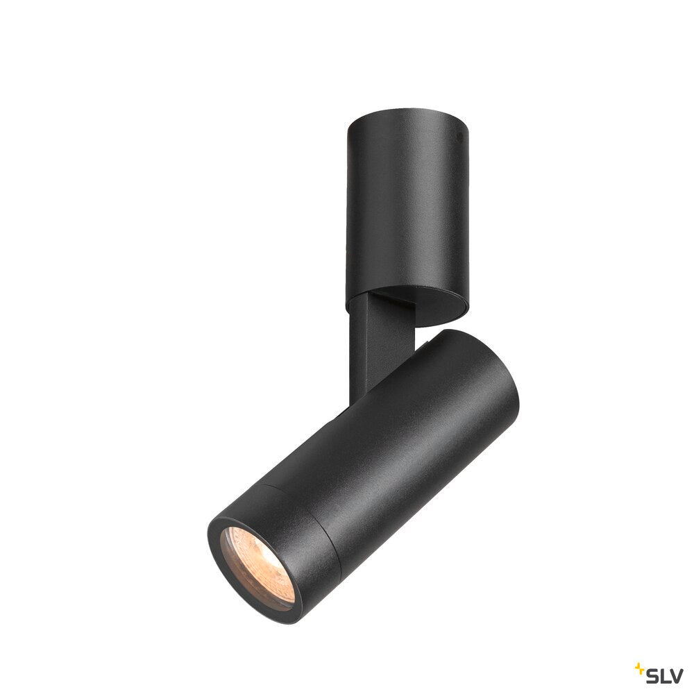 SLV S-TUBE, wall-mounted light, round, GU10, 1x max. 10 W, black 1007653