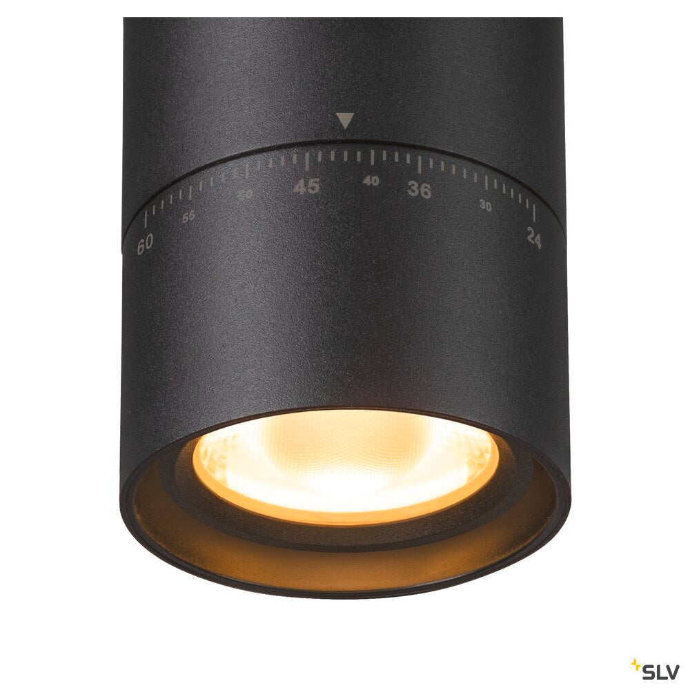 SLV Trackspot V 3Ph. 25/30/35W CCT 24°-60° Zoom Track Light black 1007657