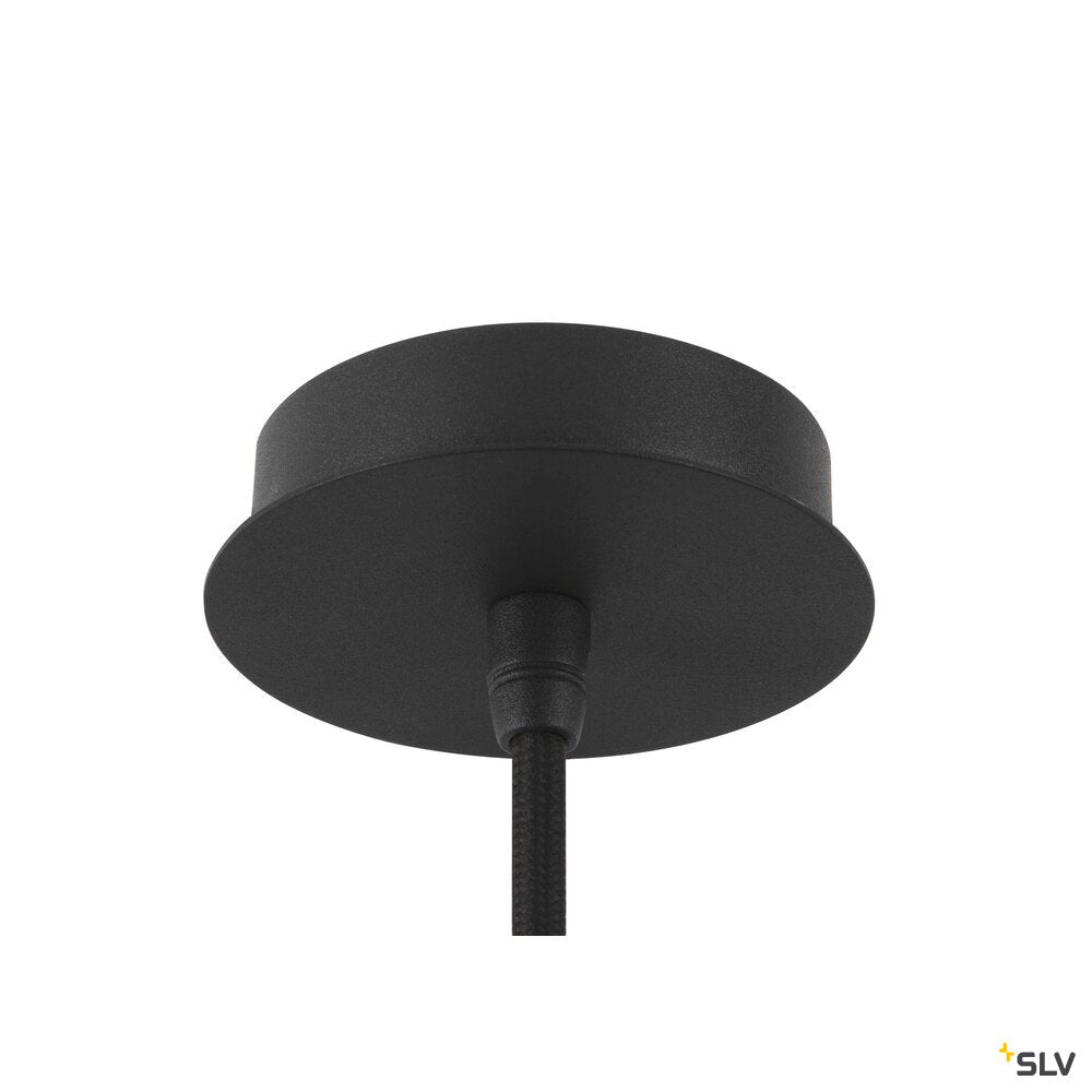 SLV LALU®, pendant light, Mix&Match, 150cm, E27, max. 10W, black 1007658