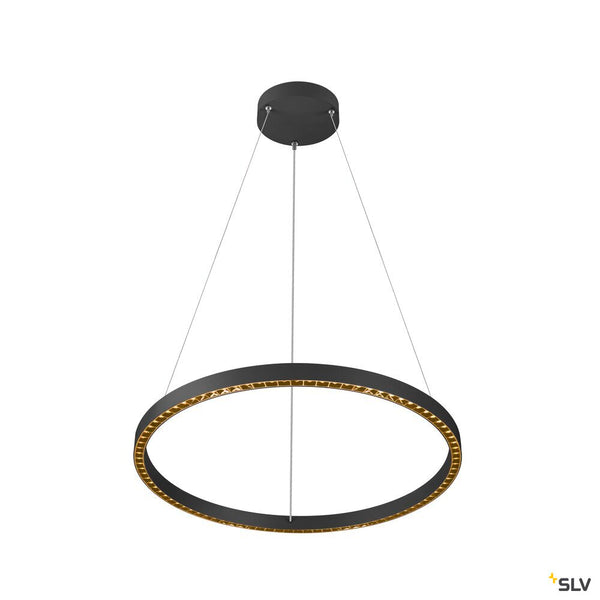 SLV ONE CUBE, pendant light, 300cm, 3000K, DALI 2, Touch, black 1007661