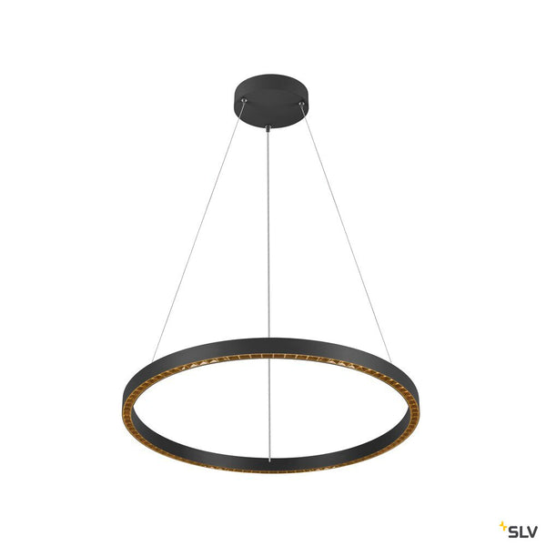 SLV ONE CUBE, pendant light, 300cm, 3000K, DALI 2, Touch, black 1007661