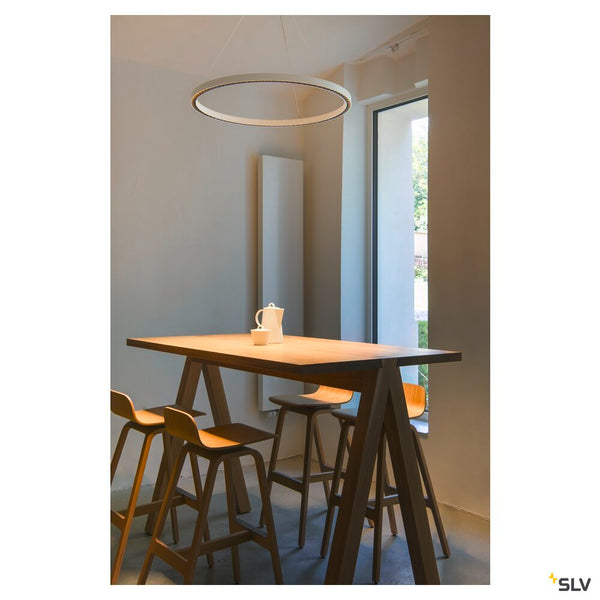 SLV ONE CUBE, pendant light, 300cm, 3000K, DALI 2, Touch, white 1007662
