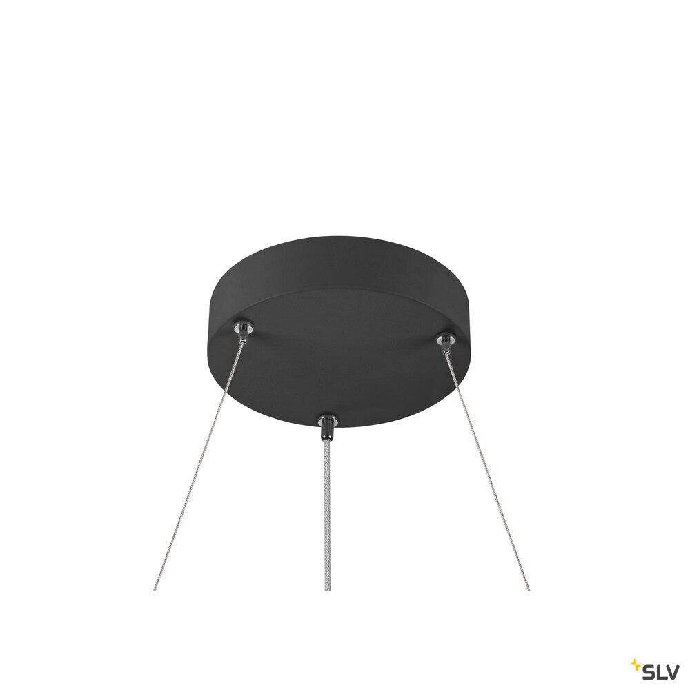 SLV ONE CUBE, pendant light, 300cm, 4000K, DALI 2, Touch, black 1007663