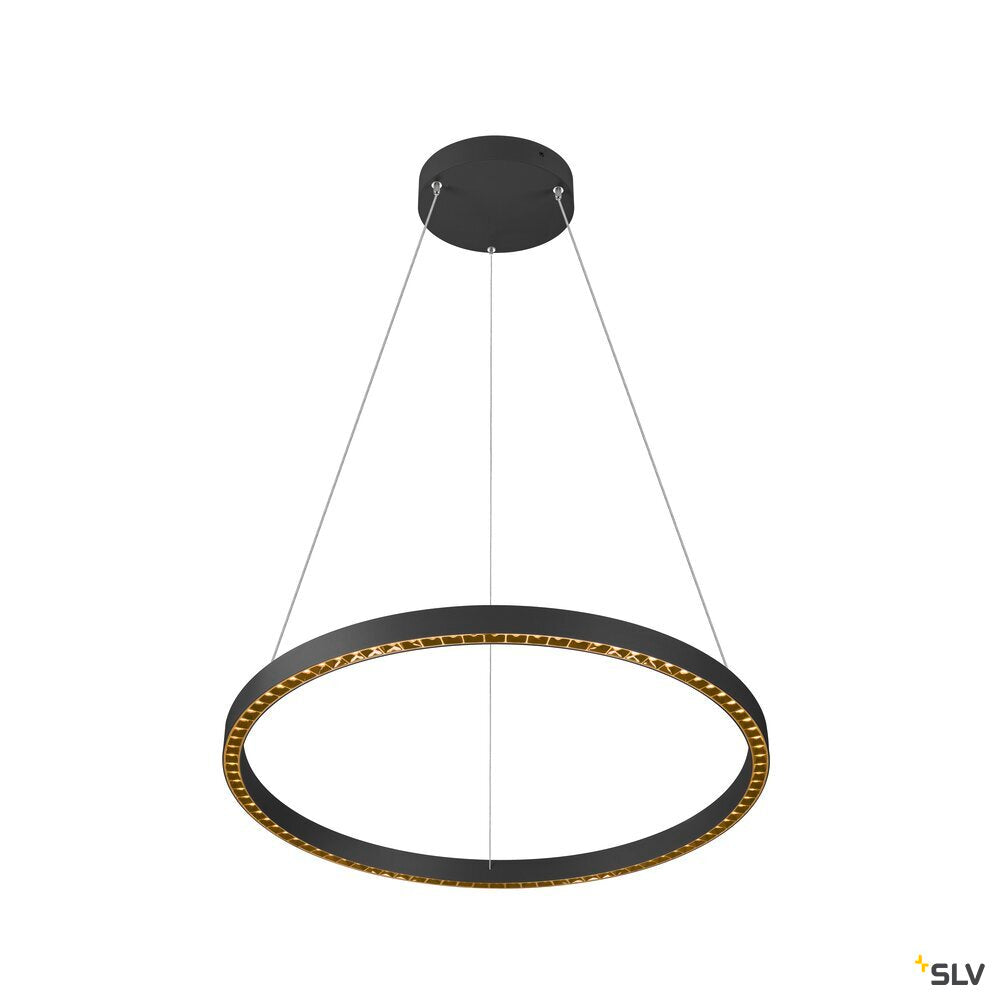 SLV ONE CUBE UP/DOWN, pendant light, 300cm, 3000K, DALI 2, Touch, black 1007665