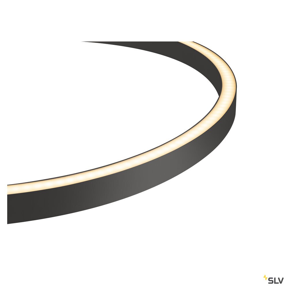 SLV ONE CUBE UP/DOWN, pendant light, 300cm, 3000K, DALI 2, Touch, black 1007665