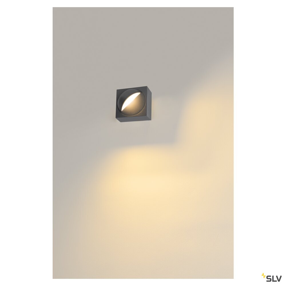 SLV LID I, wall-mounted light, 2700/3000K, 15W, PHASE, 100°, anthracite 1007667