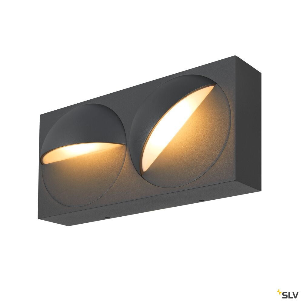 SLV LID I, wall-mounted light, 2700/3000K, 29W, PHASE, 100°, anthracite 1007668