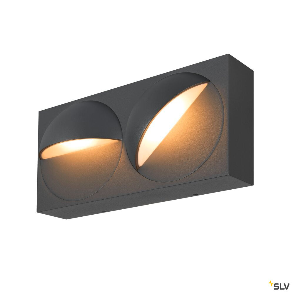 SLV LID I, wall-mounted light, 2700/3000K, 29W, PHASE, 100°, anthracite 1007668