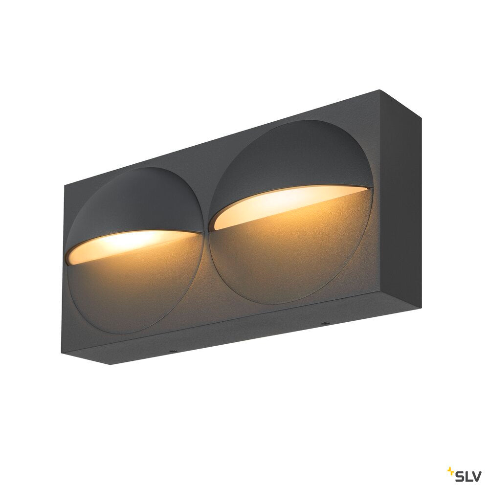 SLV LID I, wall-mounted light, 2700/3000K, 29W, PHASE, 100°, anthracite 1007668