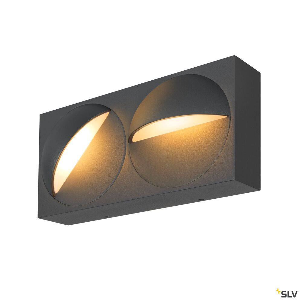 SLV LID I, wall-mounted light, 2700/3000K, 29W, PHASE, 100°, anthracite 1007668