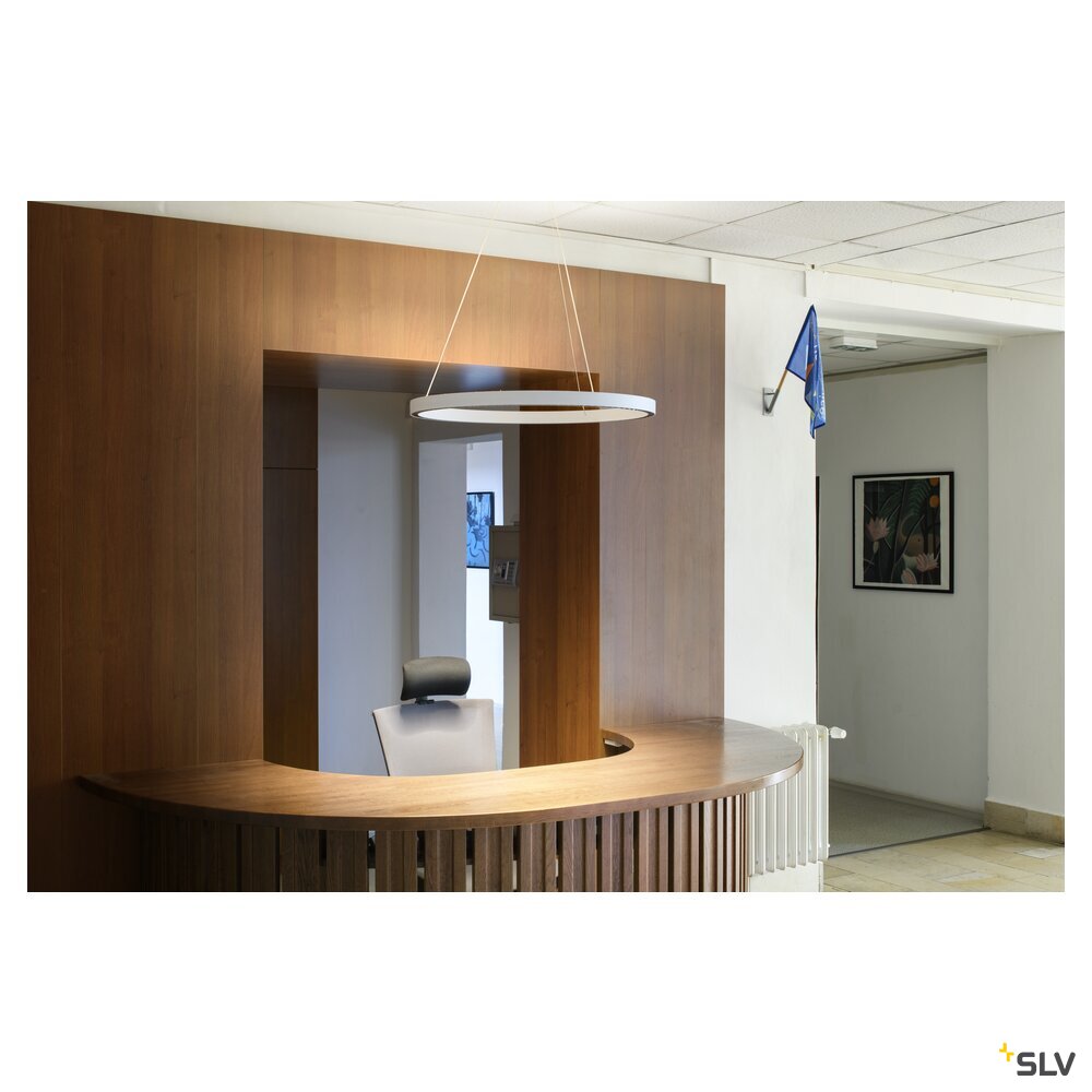 SLV ONE CUBE UP/DOWN, pendant light, 300cm, 4000K, DALI 2, Touch, white 1007672