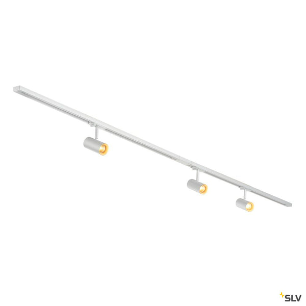 White LED Cylindrical Track SPOT, SLV NOBLO®, 2700K, 19W, trailing-edge phase, 32°,  for Single Circuit White Track Lighting, 1007674