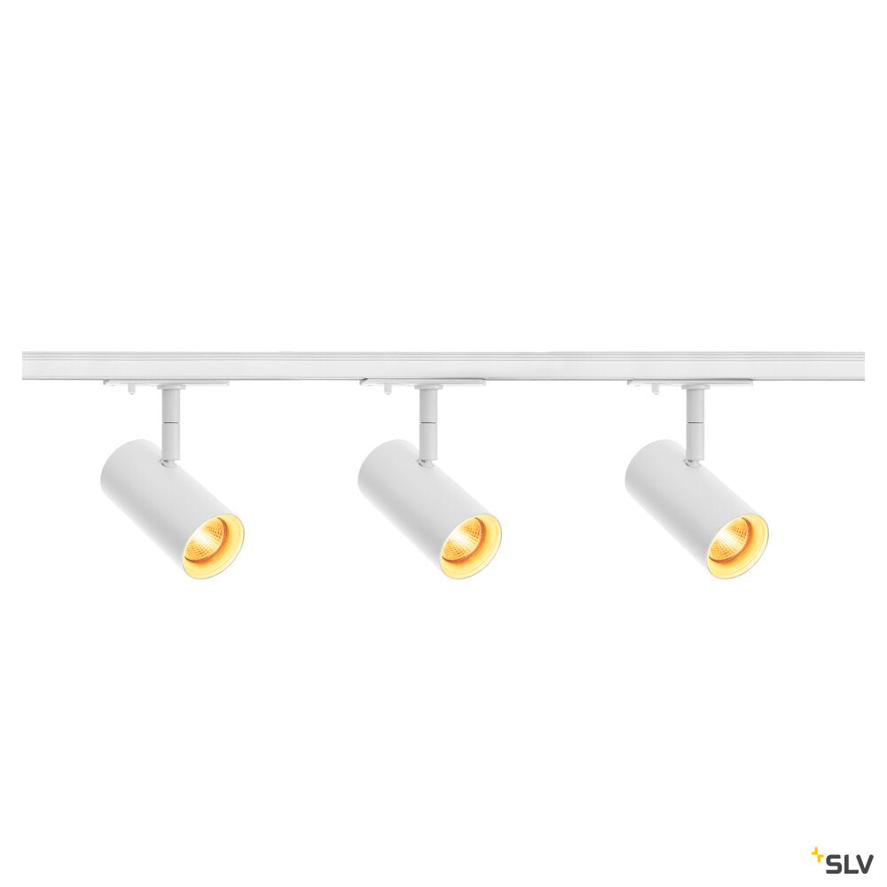 SLV NOBLO® SPOT, track system set, round, 2700K, 19W, trailing-edge phase, 32°, white 1007674