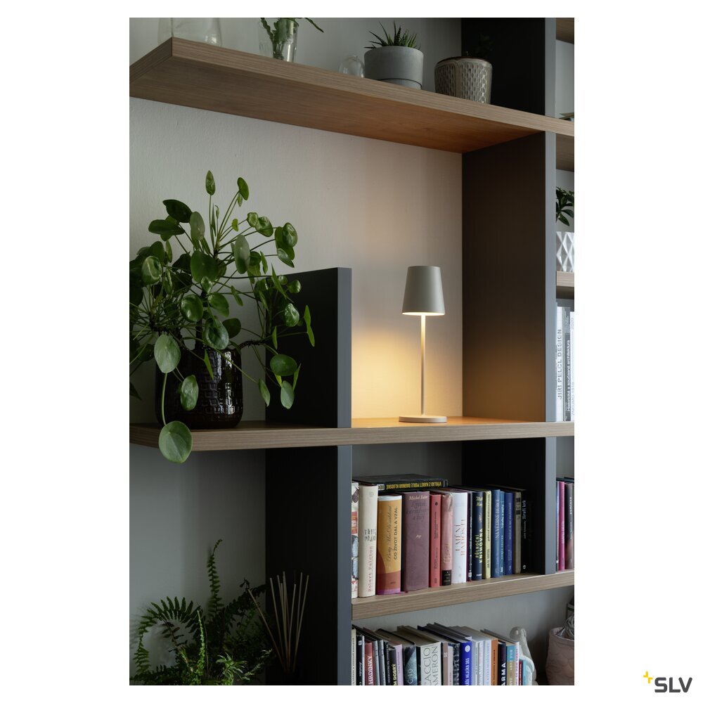 SLV VINOLINA TWO, table lamp, battery-powered, IP65, 2200/2700/3000 K, TOUCH, white 1007692